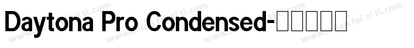 Daytona Pro Condensed字体转换